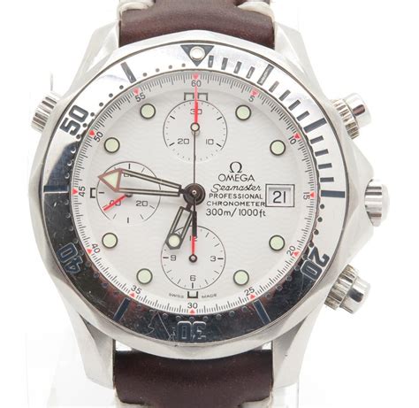 omega seamaster professional chronograph white dial|omega seamaster chronograph white face.